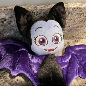 Disney Store Vampirina Vee Bat 8” Plush Black & Purple Wings